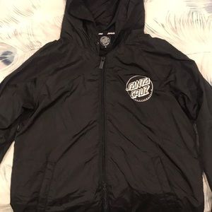 Black Santa Cruz Windbreaker